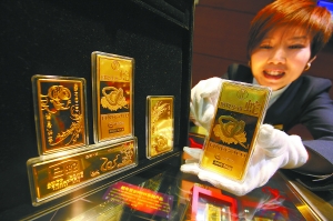 京城各大黄金卖场点燃新年金市 金条受热捧