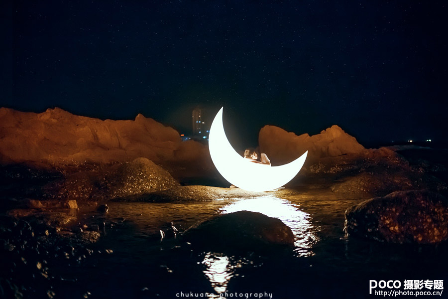 组图：夜景人像《月亮忘记了》