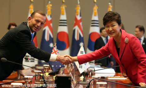 韩国澳大利亚正式签署韩澳自贸协定