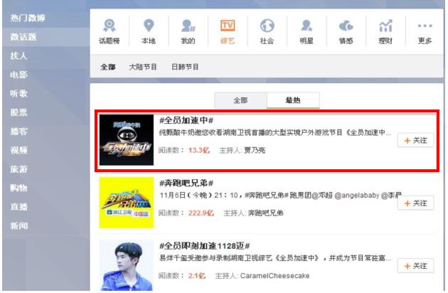 “全员”效应席卷Q4综艺季 “黑马之姿”乐视功不可没