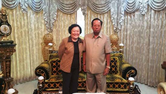 柬埔寨副总理迪班上将接见蓝迪国际智库项目代表团
