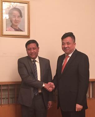蓝迪国际智库拜访缅甸驻华使馆推进务实合作