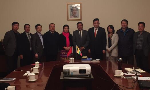 蓝迪国际智库拜访缅甸驻华使馆推进务实合作