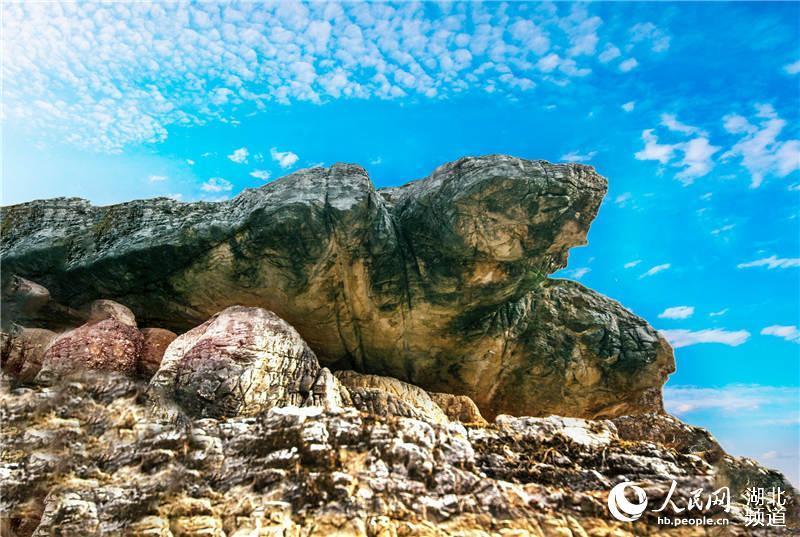 湖北三峡夷陵现罕见“百龟”地质奇观