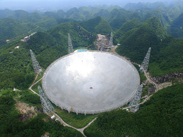 探访“中国天眼”——世界上口径最大的单天线射电望远镜