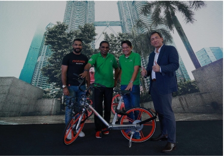 摩拜单车进入马来西亚赛城 年底进入全球200城