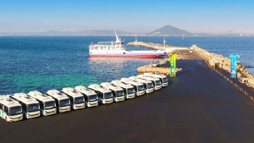比亚迪电动巴士登陆济州岛 成功驶入韩国市场