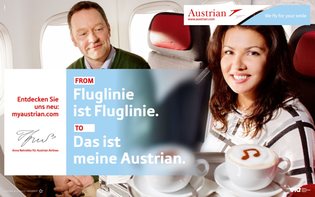 奥地利航空推出全新形象代言人