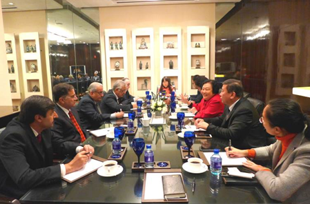 巴基斯坦参议院主席拉巴尼会见蓝迪国际智库项目代表团