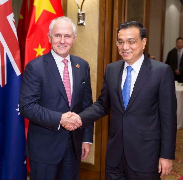 中澳总理“见缝插针”举行年度定期会晤