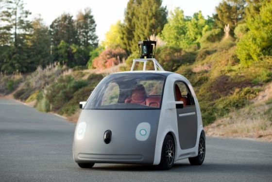 谷歌独立研发推出自动驾驶试制车