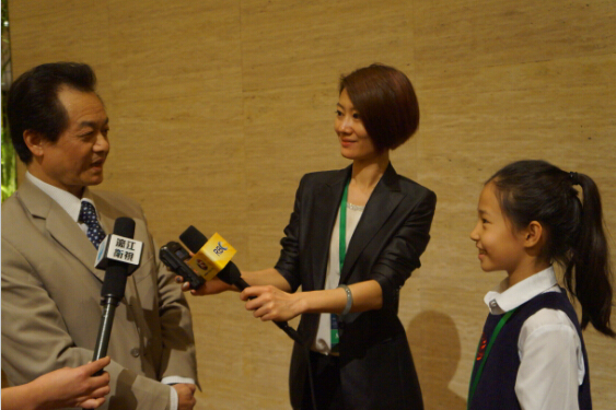 北京小记者团采访联合国会议
